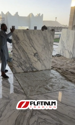 ألواح رخام ستاتواريو إيطالي طبيعي مستخدمة في التشطيبات الداخلية الراقية