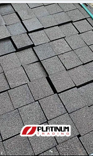 حجر بازلت رمادي مقصوص للأرضيات والممرات الخارجية